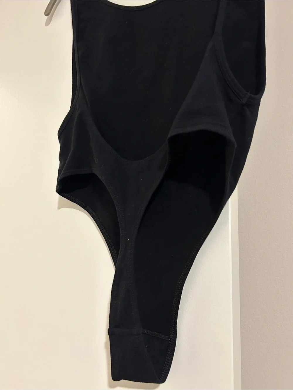 American Apparel Black Open Back Bodysuit - Picture 4 of 5